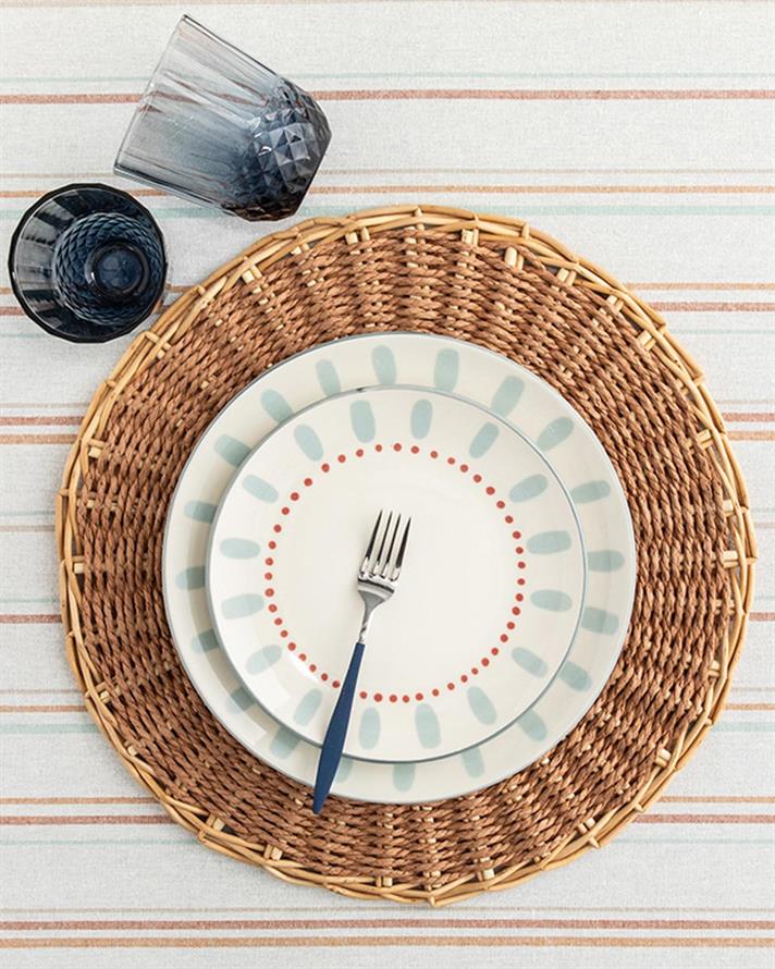 Osier Straw Place Mat 38 cm Brown
