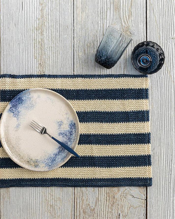 Suport farfurie, polipropilenă, 30x45 cm, bleumarin