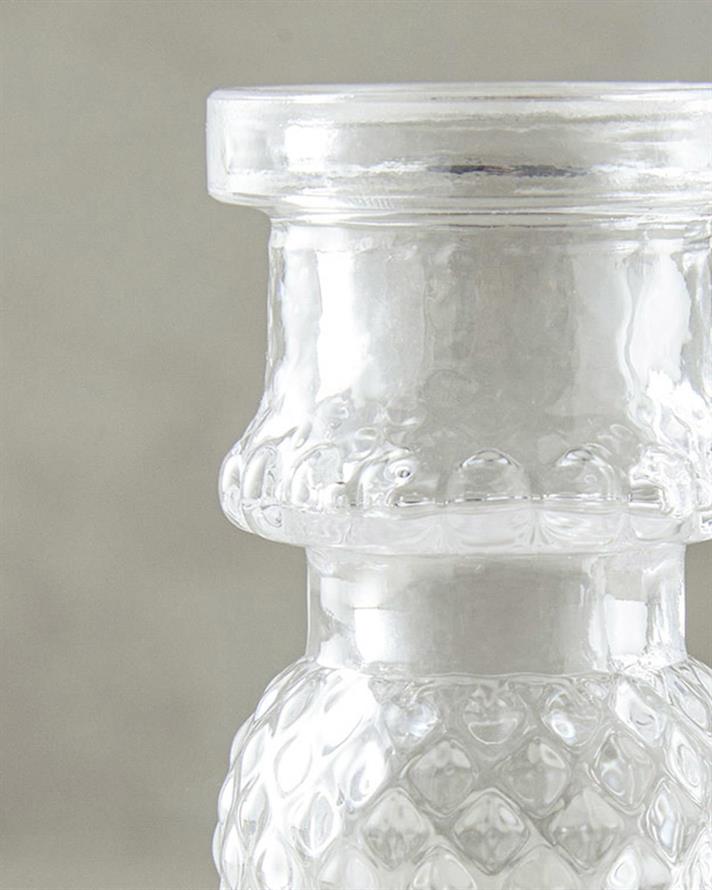 Nora Glass SFEȘNIC 10 cm.. Transparent
