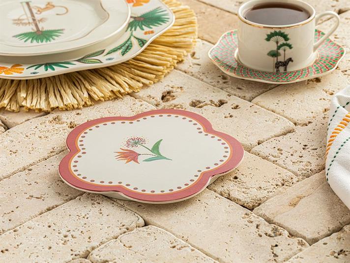 Melamine Hot Mat 17 cm Pink