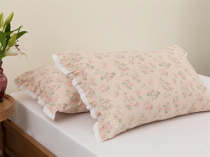 Sweet Rose Kombin Cottony Set 2  FAȚĂ DE PERNĂ 50x70 cm Powder