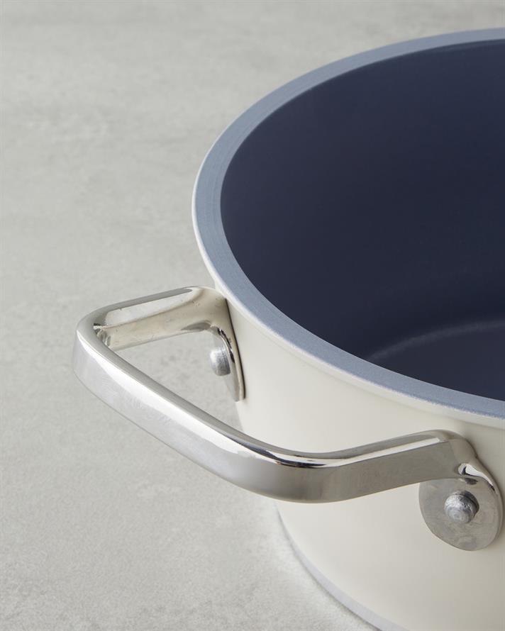 Sydney Premium Cu Bază De Inducție Adânc Cratiță 20 cm Crem.