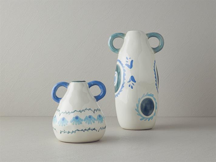 Vaza, Sylvia, gresie ceramica, 20x15,5x35 cm, multicolor