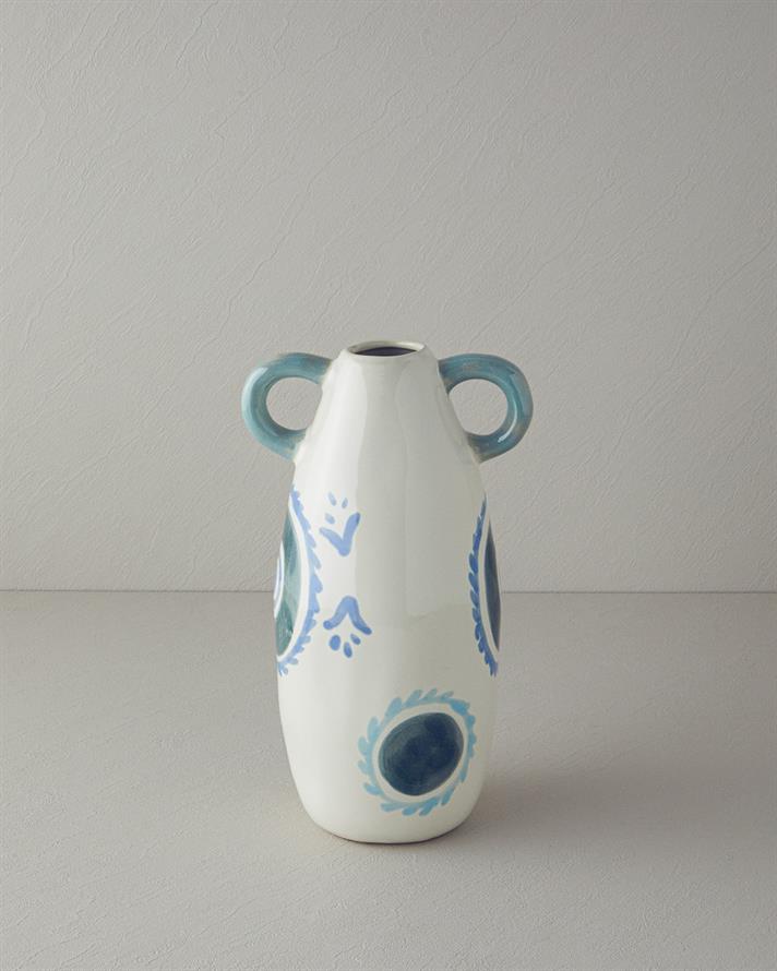 Vaza, Sylvia, gresie ceramica, 20x15,5x35 cm, multicolor