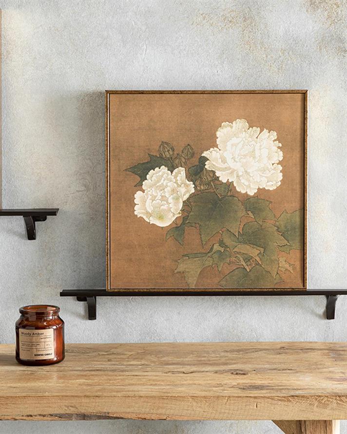 Tablou, Dark Rose 1, mdf, 30x30 cm, auriu