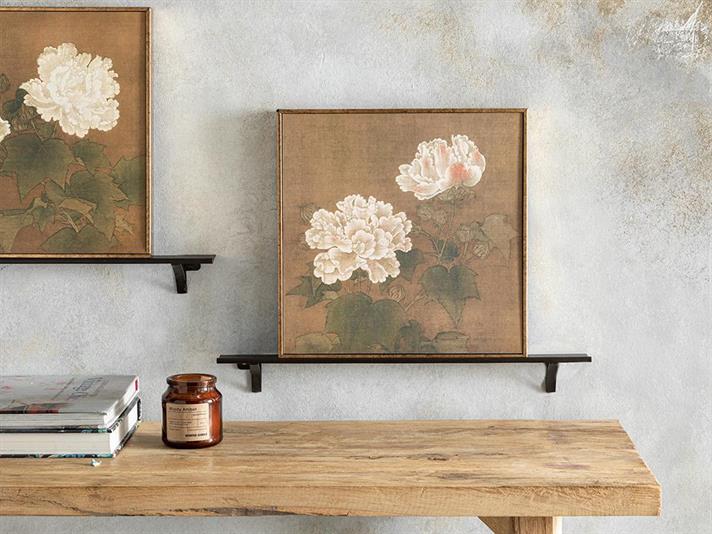 Tablou, Dark Rose 2, mdf, 30x30 cm, auriu