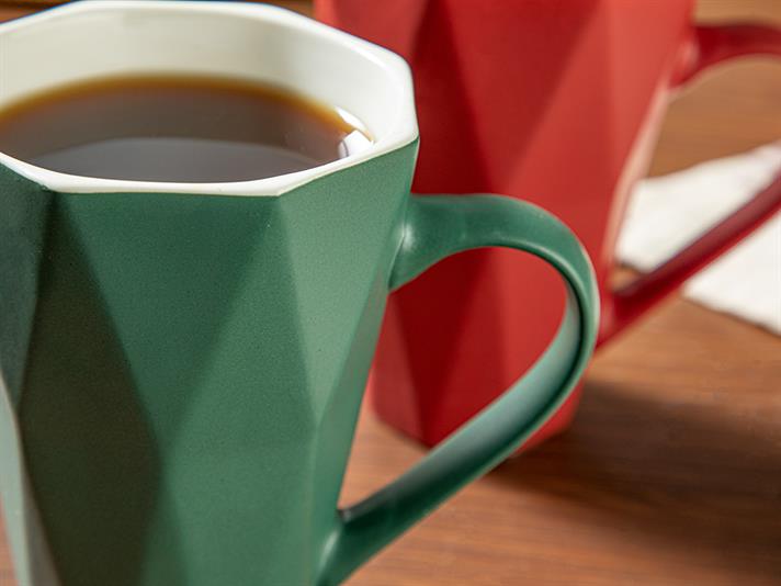 Talia New Bone 2 Set Cup 350 ml Red-Green