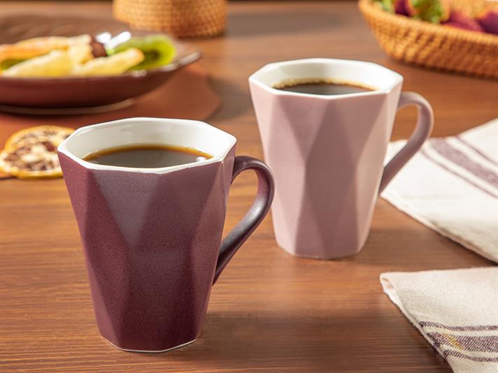 Talia New Bone Cu 2 Piese Cană 235 ml Bordo - Lila