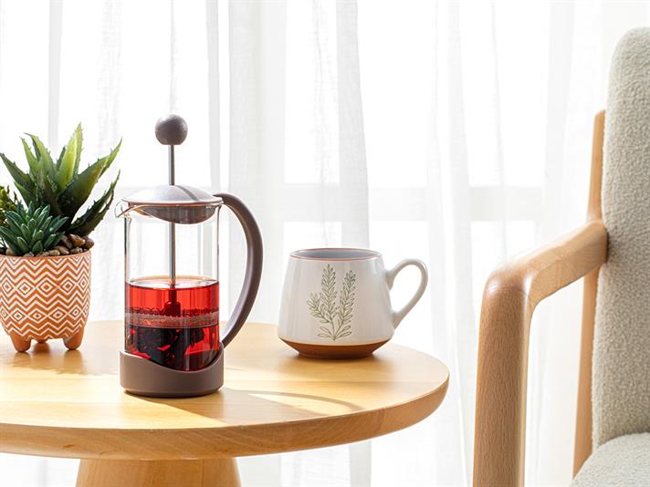 Tapis Borosilicate Glass French Press 350 ml Damson