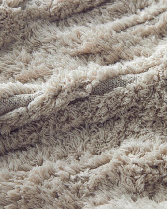 Tassel Check Cu Bumbac Cu Ciucuri Covoraș De Baie 50x80 cm Bej