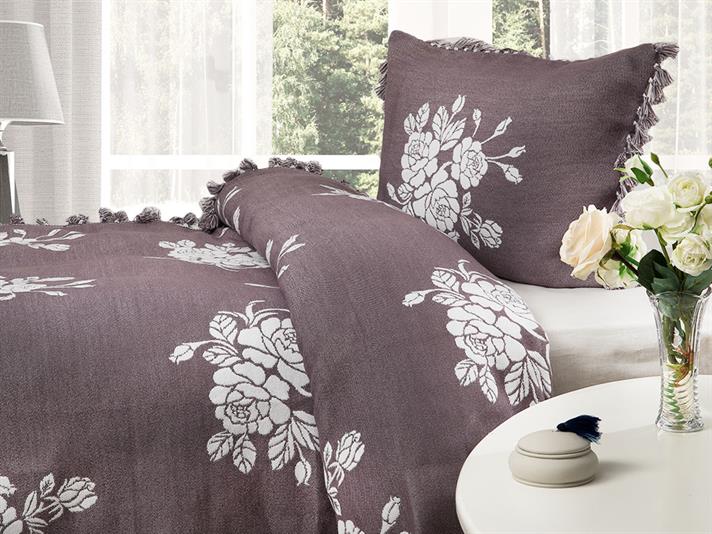 Tassle se ridică Acril Pentru o persoana  SET CUVERTURĂ DE PAT 160x240 cm Violet