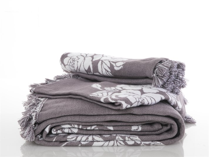 Tassle se ridică Acril Persoană dublă  SET CUVERTURĂ DE PAT 240x260 cm Violet