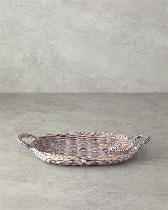 Darcy Polyresin Decorative Tray Brown
