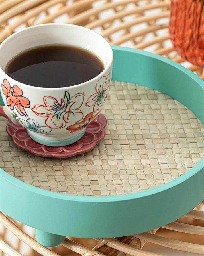 Pure Decorative Tray 25,5x8x25,5 cm LightGreen