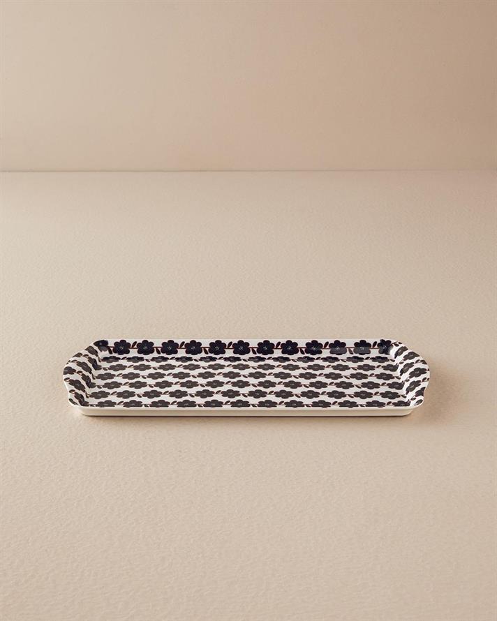 Tavă servire, Bohemian, melamină, 37x18 cm, negru