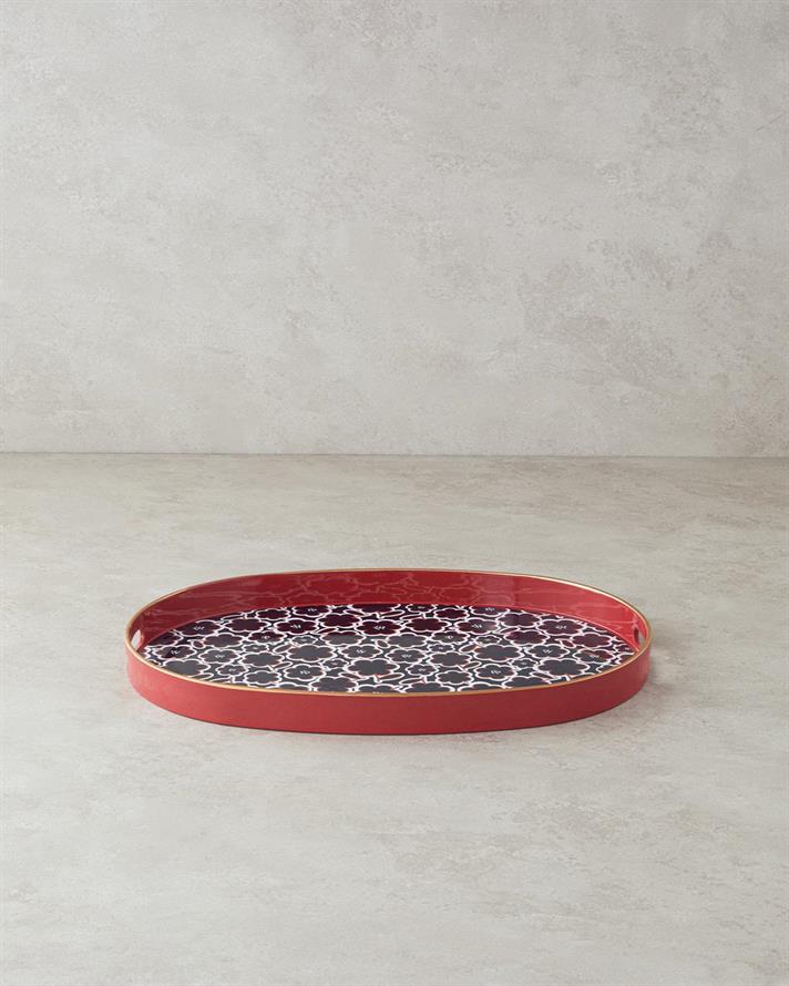 Tavă servire, Bohemian, plastic, 44x30 cm, negru