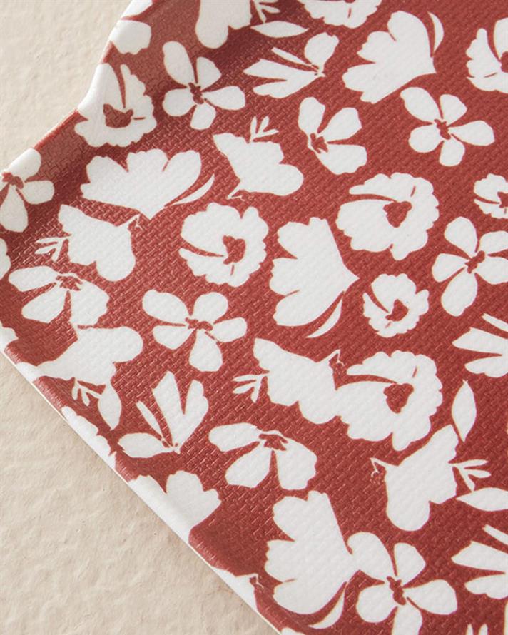 Tavă servire, Miss Garden, melamină, 37x27 cm, roșu