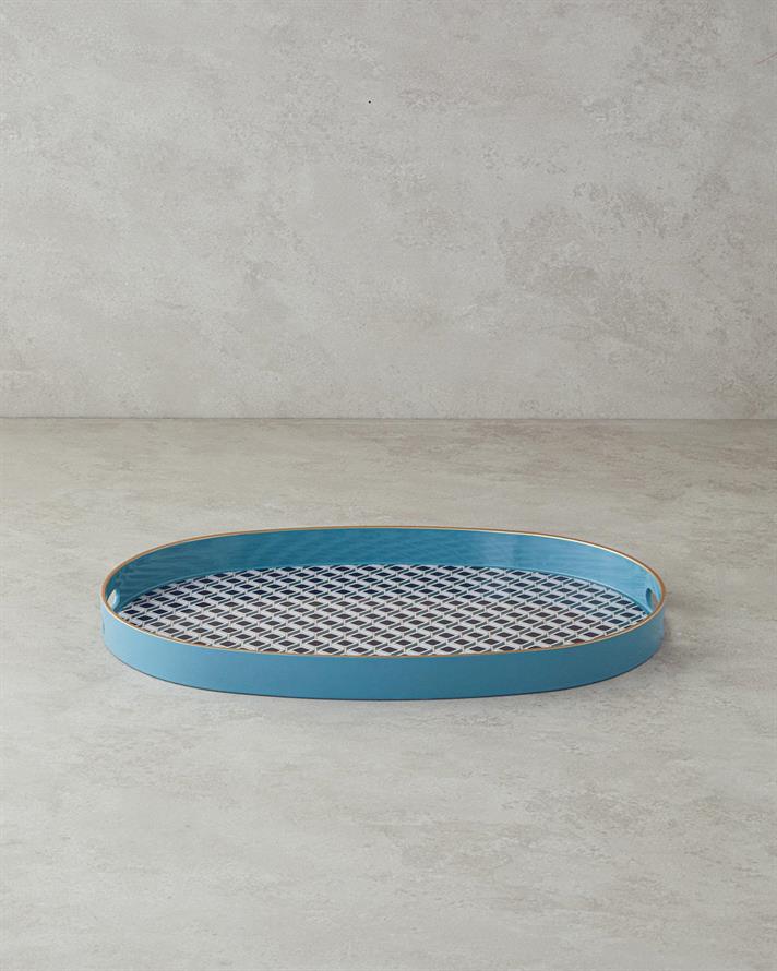 Tavă servire, Modern Cube, polipropilenă , 44x30 cm, turcoaz