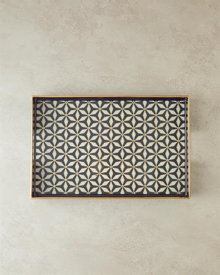 Tavă servire, Modern, plastic, 40x26 cm, negru