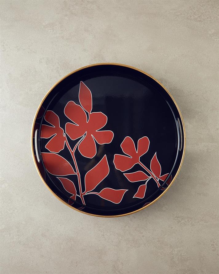 Tavă servire, Modern Poppy, polipropilenă , 33 cm, negru