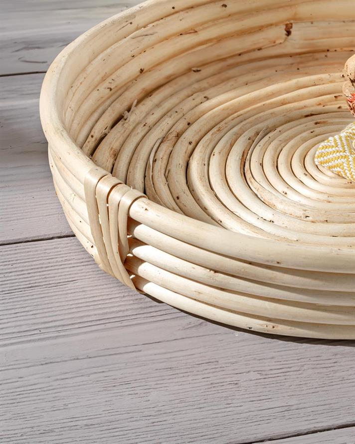 Tavă servire, Shine, răchită, 29 cm, maro