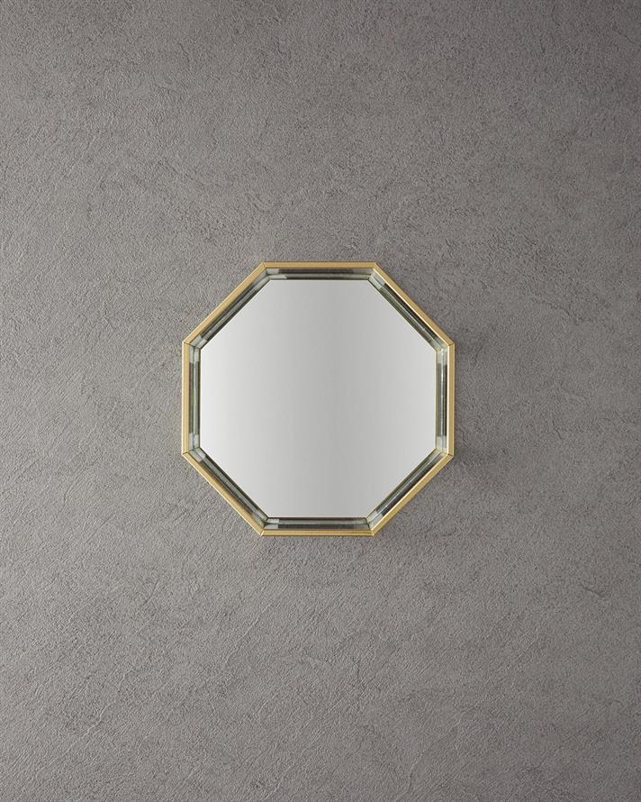 Tava decorativa, Deluxe, sticla, 23,8x23,8x3,5 cm, auriu