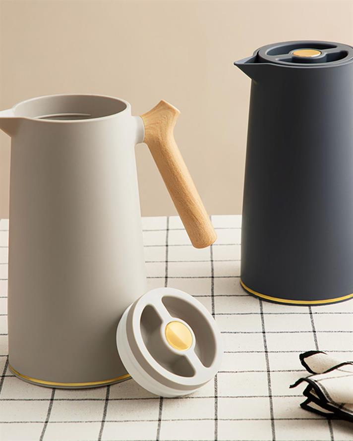 Fabiano Plastic Glass inside Thermos 1000 ml Anthracite