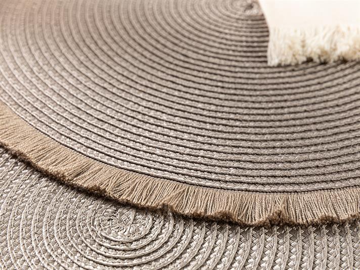 Terra Polypropylene 2 pcs Table Mat 38 cm Beige