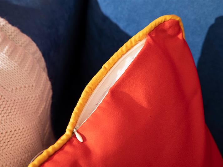 Tesselation Printed Filled Cushion 45x45 cm Red