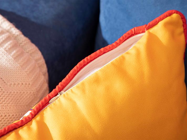 Tesselation Printed Filled Cushion 45x45 cm Yellow