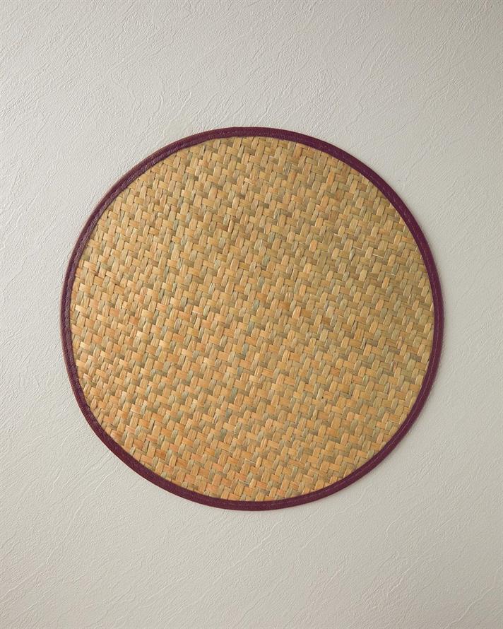 Straw Place Mat 38 cm Beige