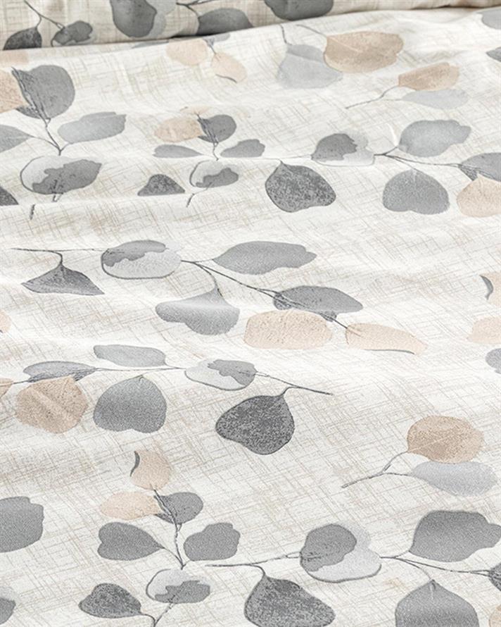 Textured Ivy Set Lenjerie De Pat King Size - Set Lenjerie De Pat Bumbac | English Home, 240 x 220 cm, Bej