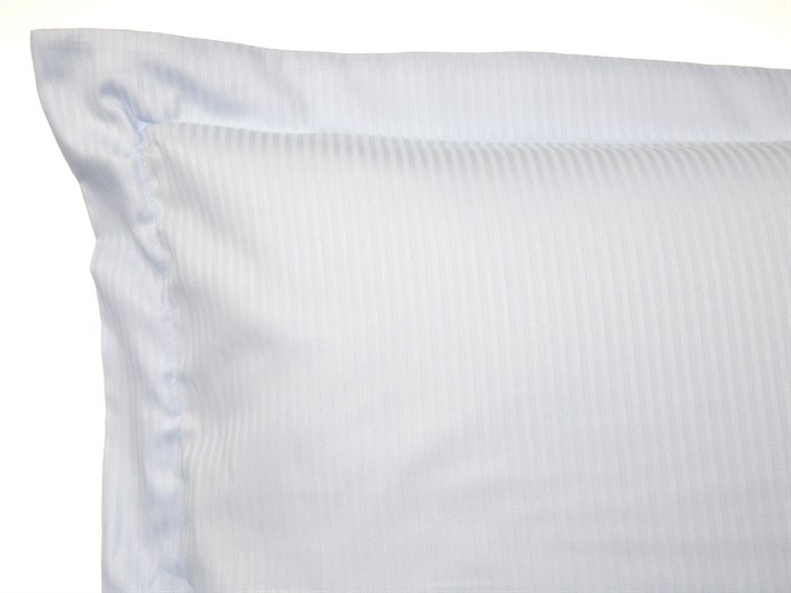 Thin Stripe  Saten din bumbac cu dungi Double Person  SET LENJERIE DE PAT 200x220 cm Albastru.