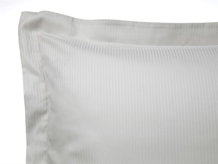 Thin Stripe Bumbac Satinat Cu Dungi King Size Set Lenjerie De Pat 240x220 cm Gri