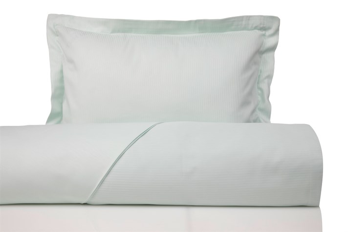 Thin Stripe Bumbac Satinat Cu Dungi Double Set Lenjerie De Pat 200x220 cm Mentă