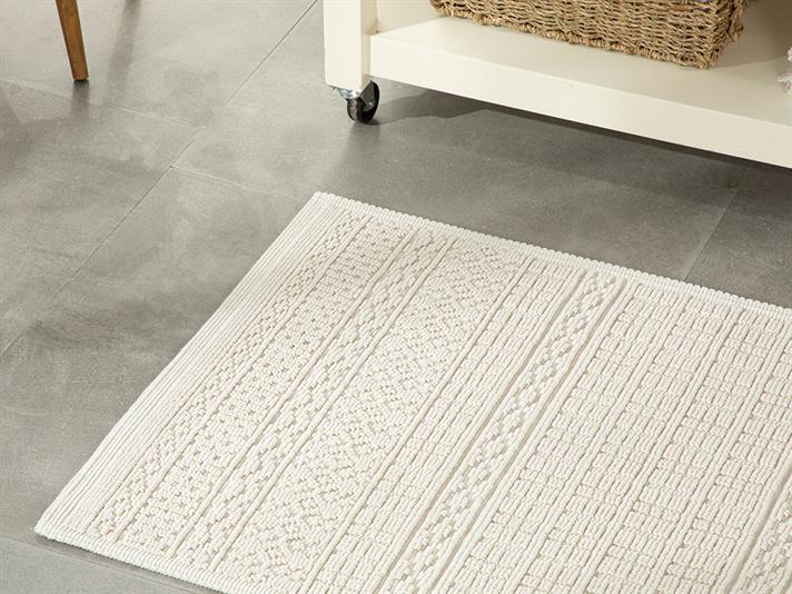 Thore Covor, Bumbac, 60*100 Cm, Argintiu