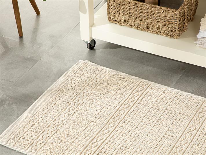 Thore Covor, Bumbac, 60*100 Cm, Crem