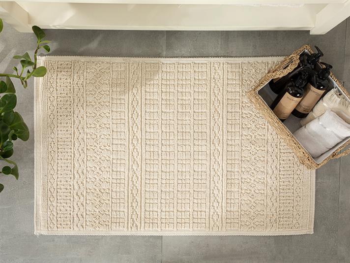 Thore Covor, Bumbac, 60*100 Cm, Crem