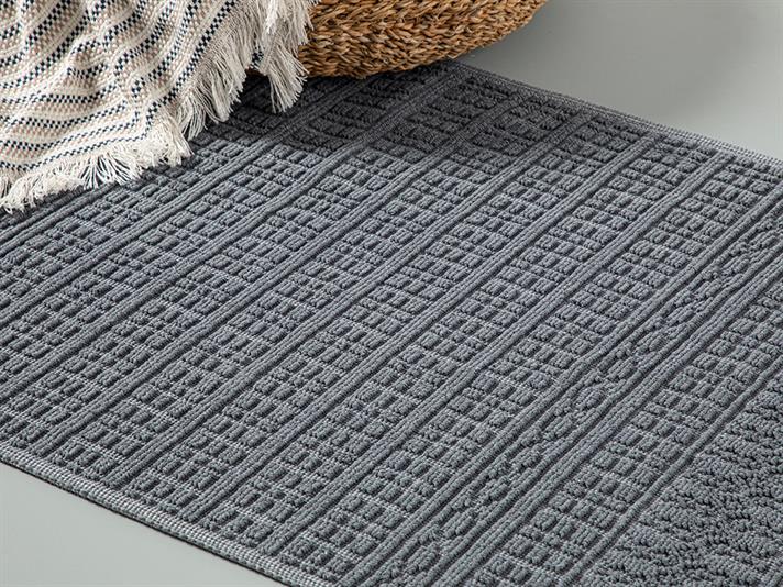 Thore Cottony Rug 80x300 cm Gray