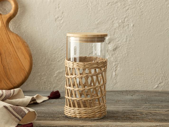 Tiffany Glass Jar 1250 ml Transparent