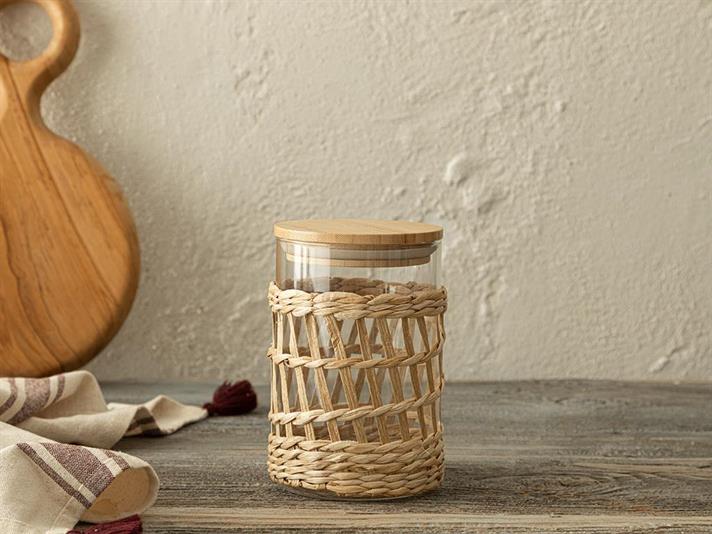 Tiffany Glass Jar 950 ml Transparent