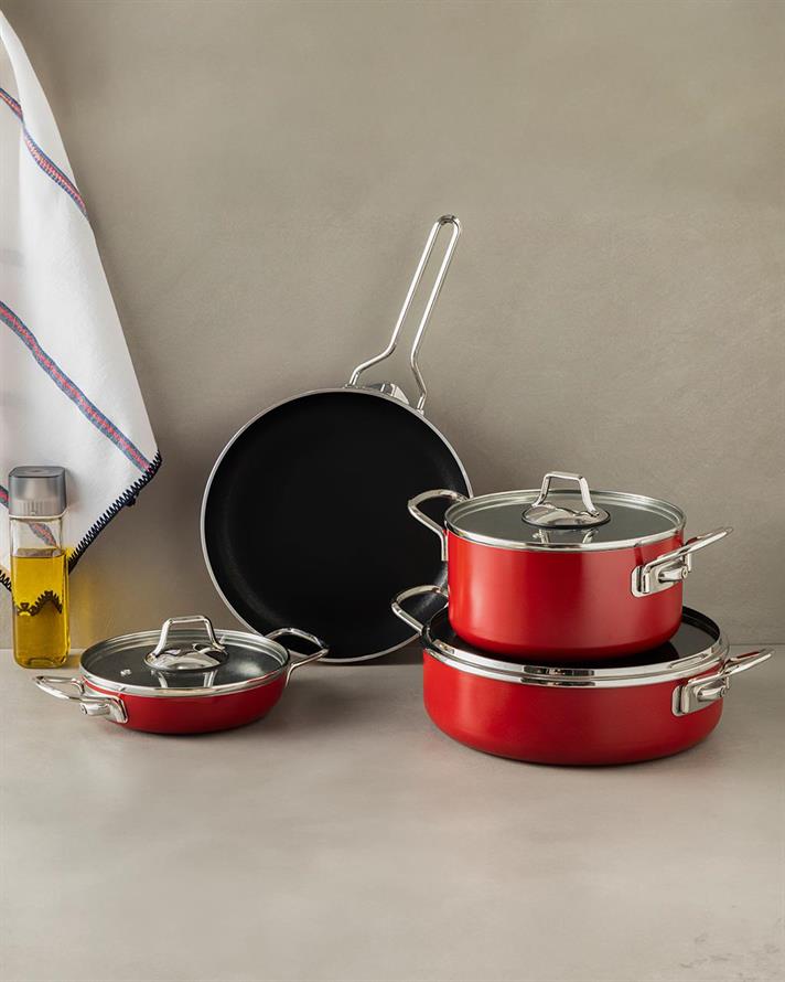 Excellence Aluminum Non-stick Fry Pan 26 cm Red