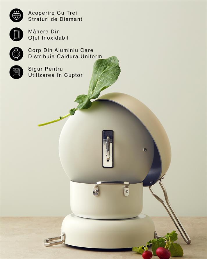 Aluminum Salt And Pepper Shak 26 cm Cream