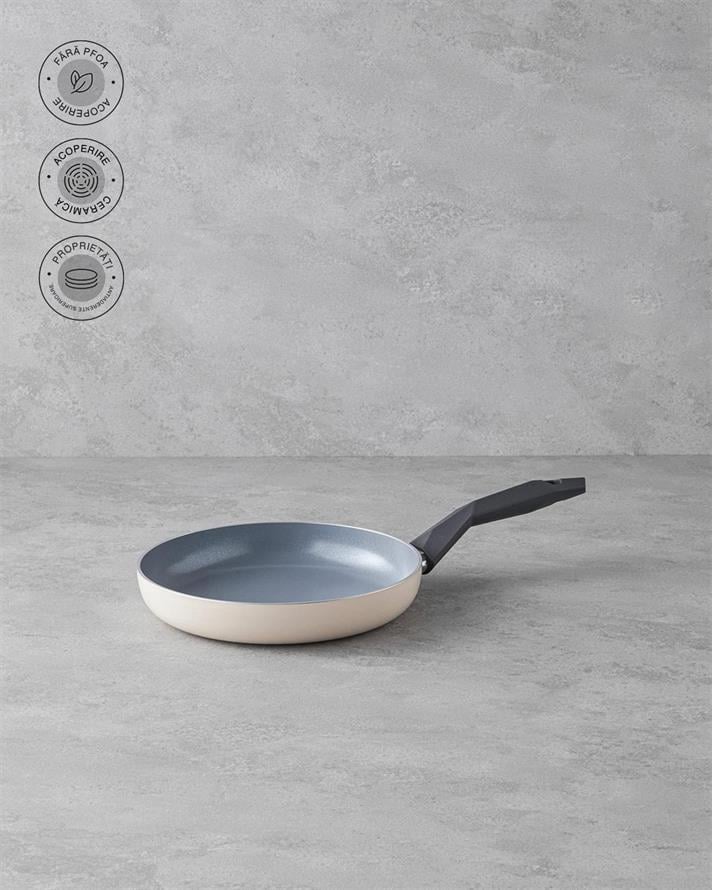 Ceramică Tigaie 24 cm Crem.