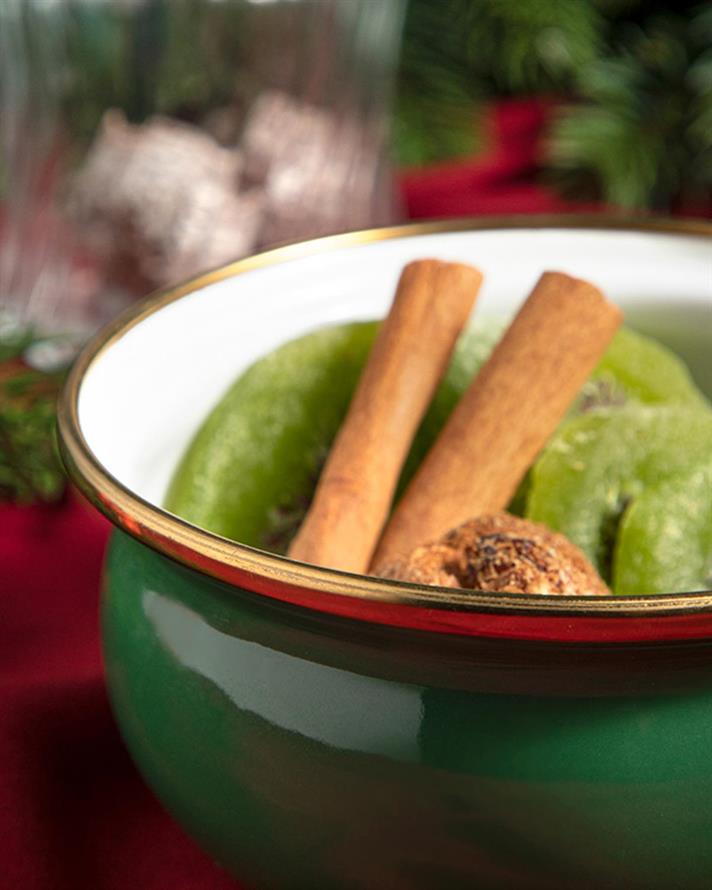 Timbre Enamel Bowl 12 cm Green