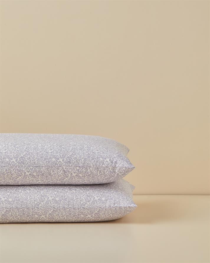 TIMELESS GARDEN Ușor De Călcat Cu 2 Piese Față De Pernă 50x70 cm Violet Deschis