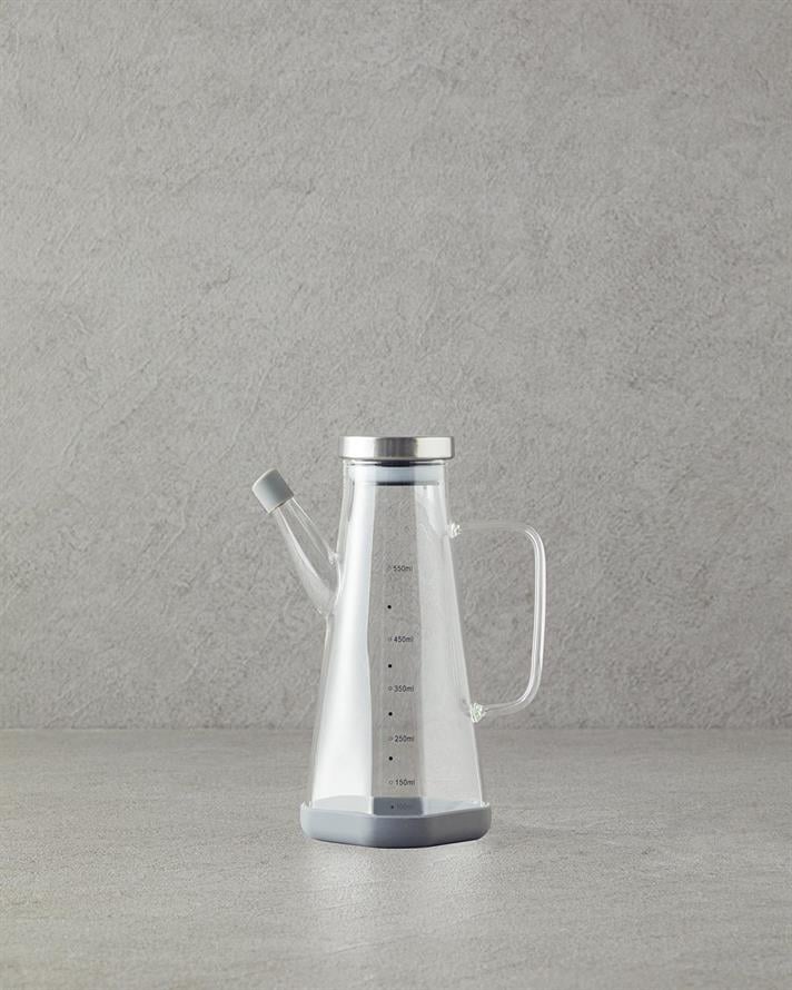 Tinna Borosilicat Recipient Pentru Ulei 550 Ml Transparent