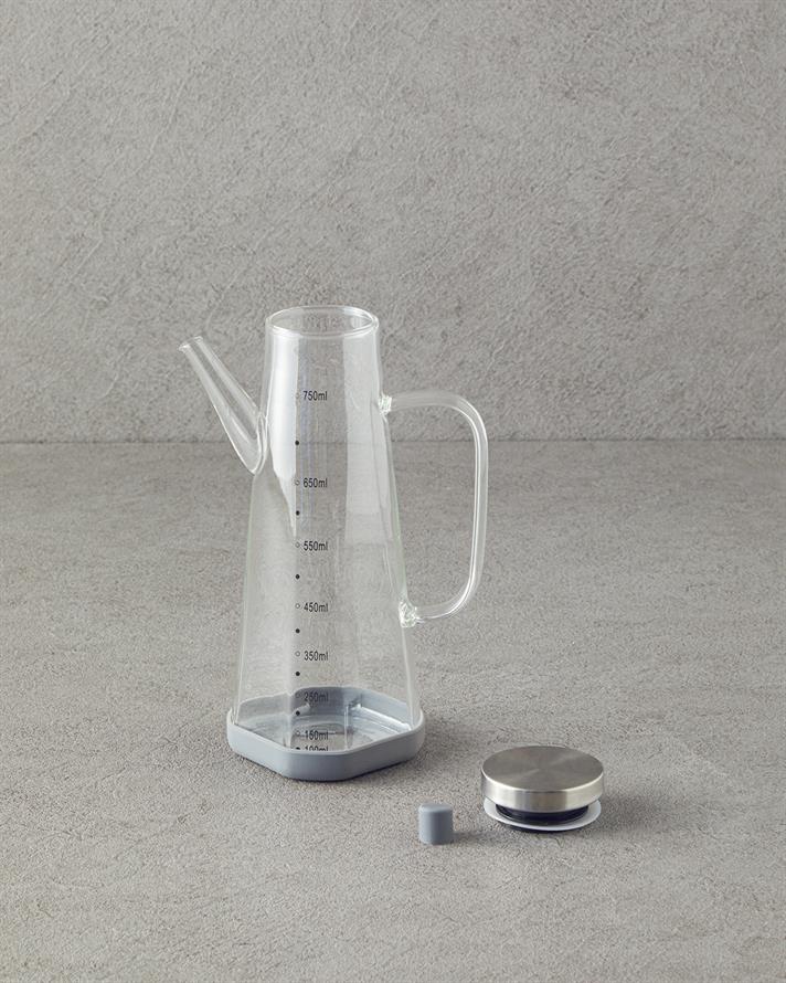 Tinna Borosilicat Recipient Pentru Ulei 750 Ml Transparent