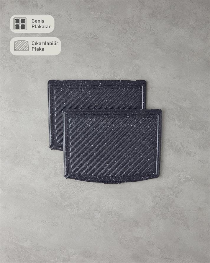 TMK 5010 Teflon Cu placă detașabilă Aparat De Sandvișuri 1800W Negru