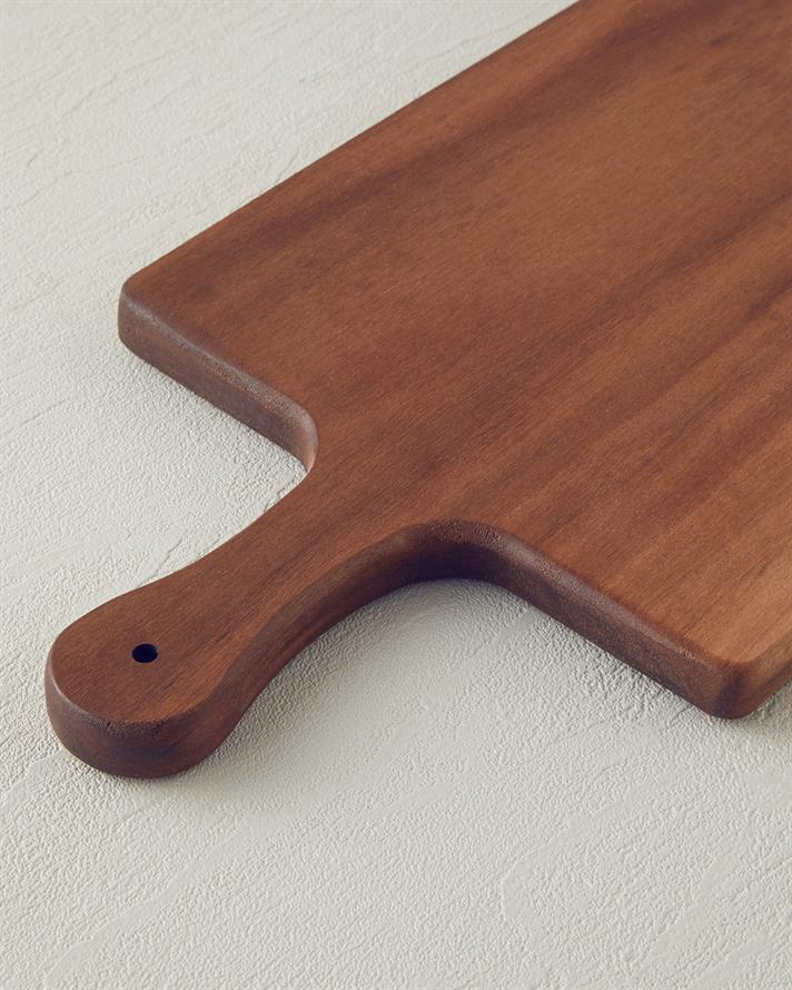 Natural Nuc Placă De Tocat 16x45 cm Maro Închis